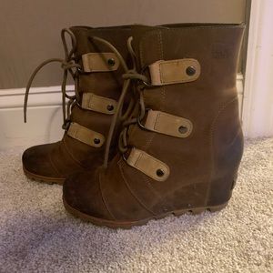 Sorel Joan of Arctic wedge booties